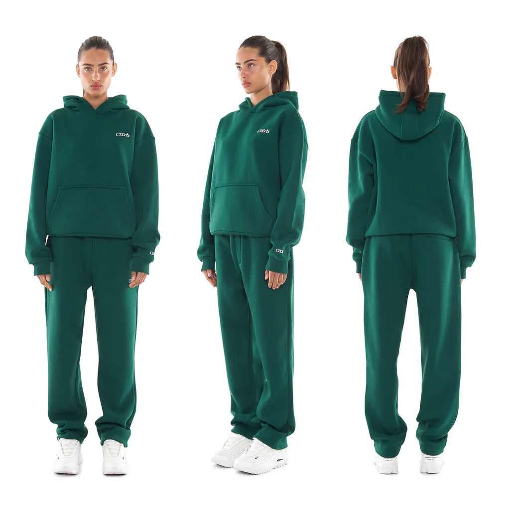 OPEN LEG JOGGER DARK GREEN