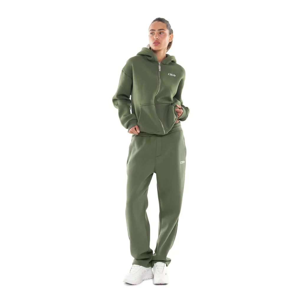 OPEN LEG JOGGER BRONZE GREEN