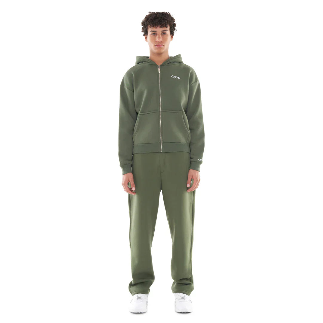OPEN LEG JOGGER BRONZE GREEN